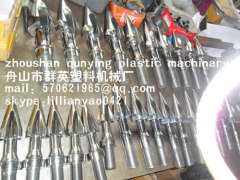 screw tip,screw head,nozzle,ring plunger,end cap,screw barrel accessiories of injection screw barrel