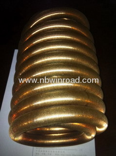 Nickel copper coil finned tube heat exchanger