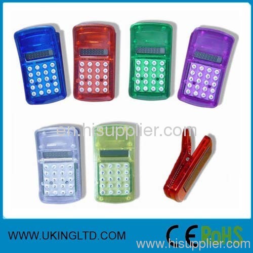 Clip mini calculator in various color
