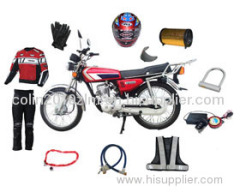 Motorcycle Accessories-Riding Gloves, Reflactor, etc