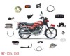 Motorcycle Parts-headlight,side mirror,chrome rim,etc