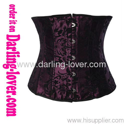 sexy satin underbust corset