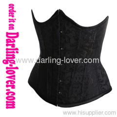 sexy black underbust corsets