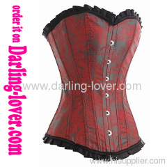 women's sexy cotton overbust corset