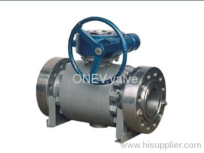 API 3-pcs Forged steel Trunnion mounted Ball Valve