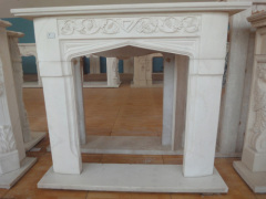 carved stone fireplace surround