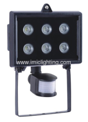 Aluminium 6W high power LED lamp with sensor