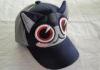Cute Cat Shaped Kids Baseball Caps With Velcro, 100% Cotton Personalized Baseball Cap For Children