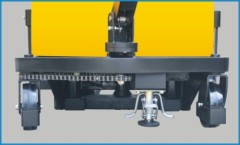 Straddle Legs and Adjustable Forks Semi-Electric stacker