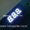 White Triple Digit 7 Segment LED Display with Continuous uniform segments for interest rate screen,