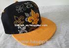 Flat Brim Chlidren Hip Hop Caps / Hats With Plastic Buckle, Fashion 3d Embroidery Snapback Fitted Ca