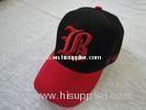 Fashion 100% Cotton Mens Baseball Caps With 6 Panel, Custom Velcro Embroidered Sports Baseball Caps