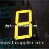 500mm Single Digit and yellow / white color 7 Segment LED Display with Stable performance for thermo