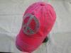 6 Panels Pink Ladies Golf Cap With 3d Embroidery Logo, 100% Cotton Sports Cute Baseball Caps For Wom
