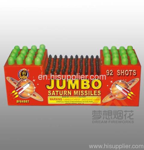 MISSILE FIREWORKS-92S JUMBO SATURN MISSILES