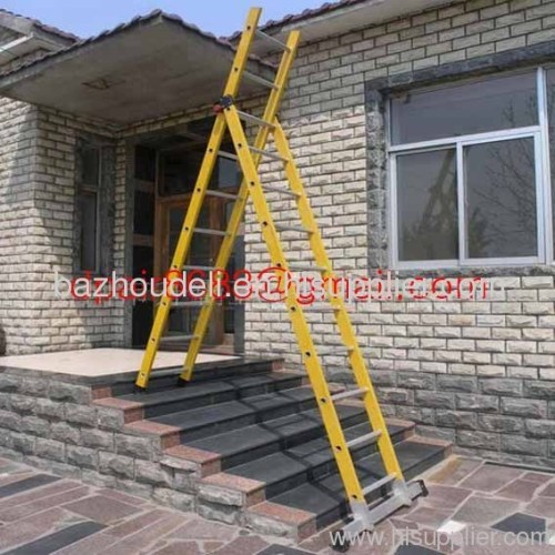 Single step extension FRP ladder