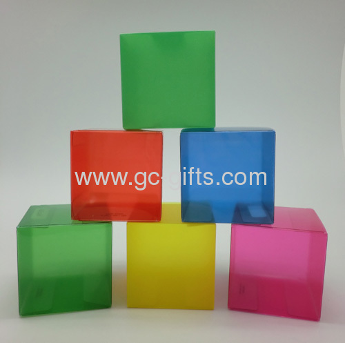 Colorful square plastic packaging boxes