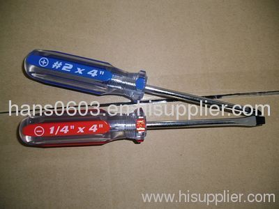 Acetate handle screwdrivers with CR-V blade