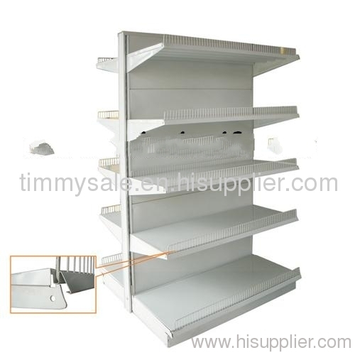 New Light Duty Single Side Metallic Supermarket Shelf