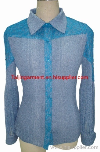 elegant pleated lady's blouse