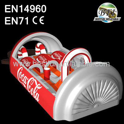 Inflatable Obstacle Course With Coca-Cola Design