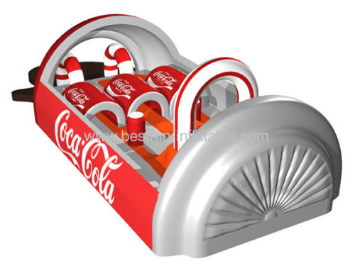 Inflatable Obstacle Course With Coca-Cola Design