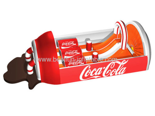 Inflatable Obstacle Course With Coca-Cola Design