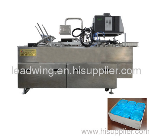 Tray Type Carton Former with hot melt glue