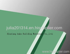 Waterproof /moisture resistant gypsum board 1800*1200*7