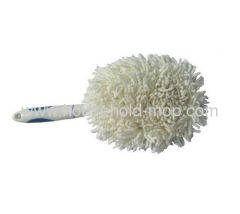 Bule-white PP with TPR Microfiber Chenille Car Wash mini duster