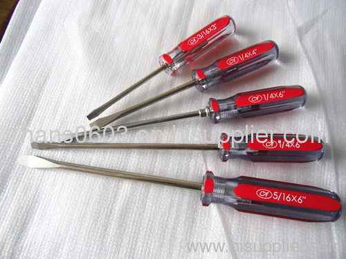 Slot acetate handle screwdrivers