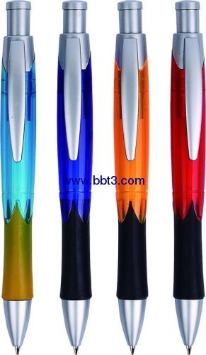 Plastic promotional ballpen with translucent barrel