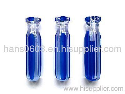 Blue color strip clear acetate handles