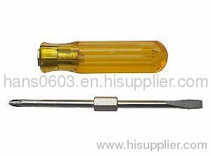 Acetate handle combination reversible screwdriver