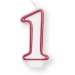 Number Candles Cake Decoration