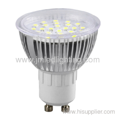 500lm 4.5w gu10 led light clear cover aluminium