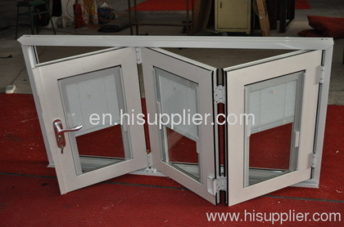 PVC folding and sliding glass door