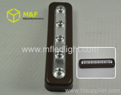 5LED battery operated magic cube led push button light