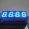 Ultra Blue four digit 0.4-inch common Anode seven segment led displays for set-up boxes