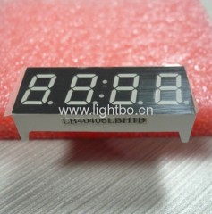Ultra Blue four digit 0.4-inch common Anode seven segment led displays for set-up boxes