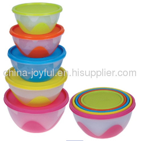 5pcs Set 2-Tone Salad Bowl