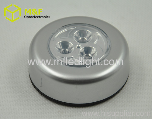 3LED round mini led push light