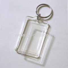 Cheap acrylic photo frame key chains