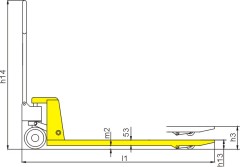 Economic design pallet truck
