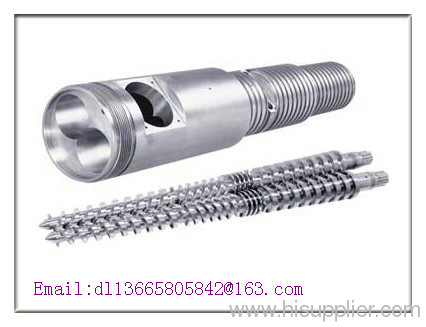 Twin Conical Screws Barrel