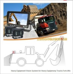 Large Car's Monitoring System with 7 inch digital color LCD Quad monitor and 4 cameras