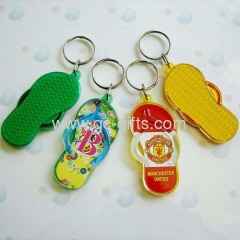 Fashion acrylic slippers keyrings