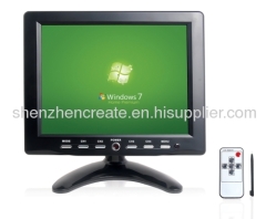 8″Professional CCTV LCD Monitor with BNC/AV/PC/Audio