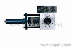 single-piston screen changer for plastic processing machinery