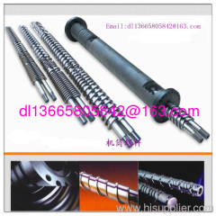 double twin conical screw barrel for machine